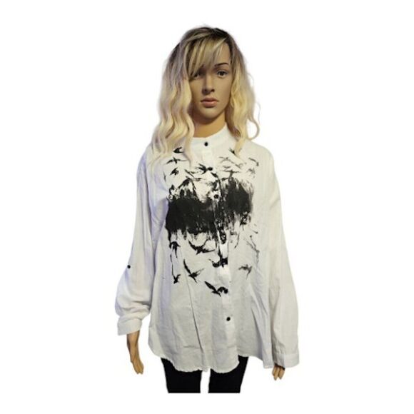 Emery  rose bird blouse - Picture 1 of 6